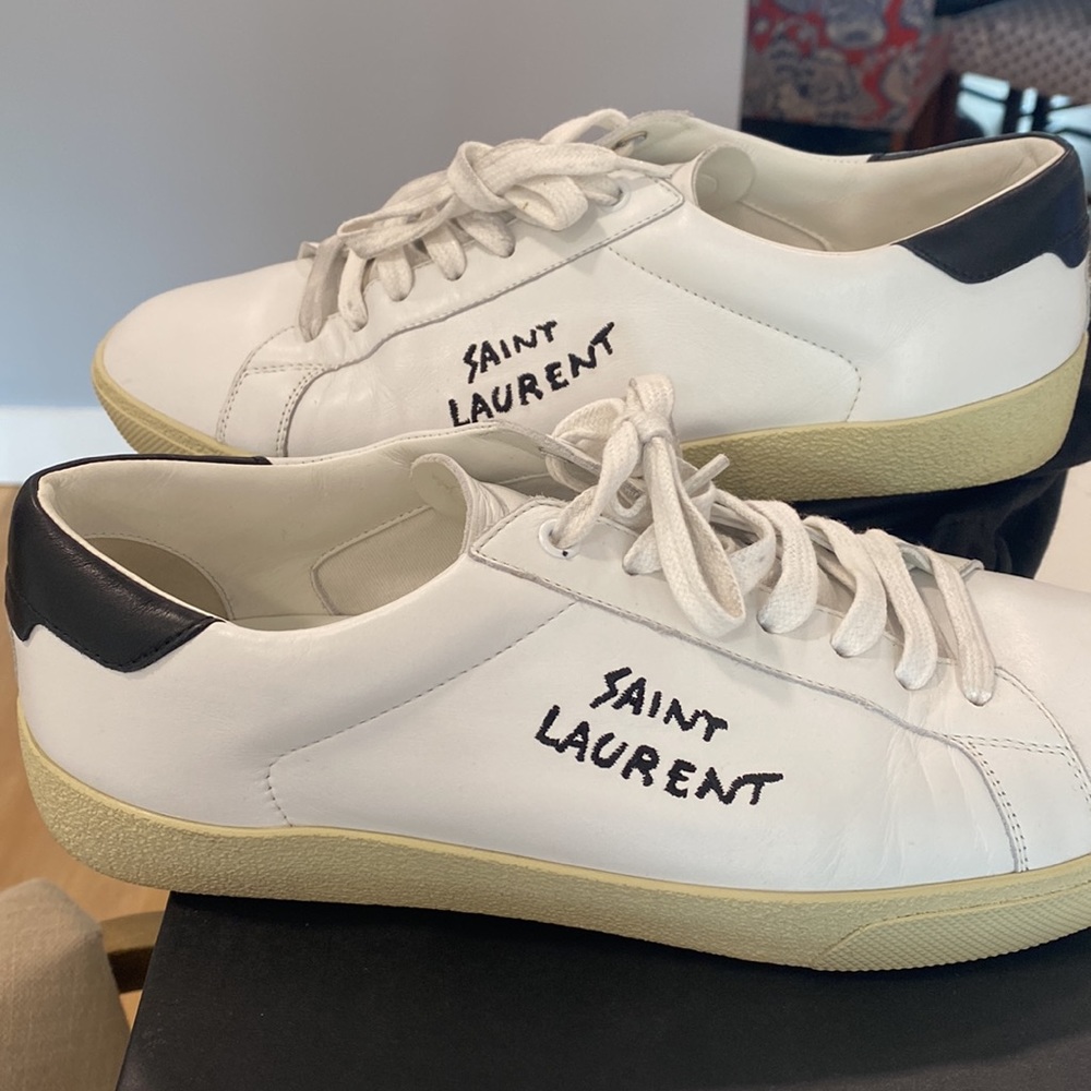 Saint Laurent Men’s Court Classic Sneakers